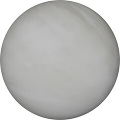 Venus of the solar system isolated planet on transparent background.