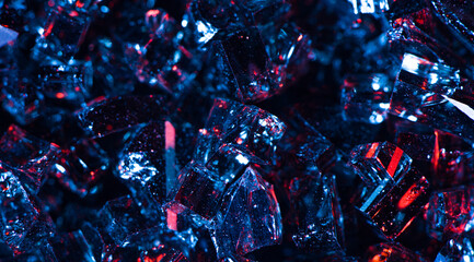 Abstract broken glass or crystal diamond color background.