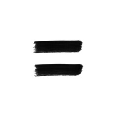 equal symbol with brush texture