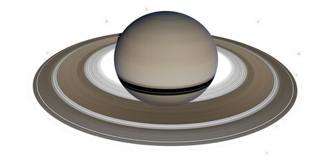 Saturn planet isolated on transparent background © Thomas