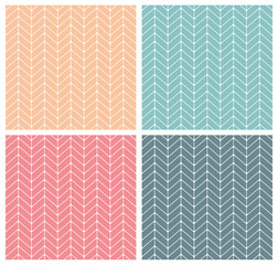 Set of geometric seamless patterns in pastel colors. Vector illustration perfect for wallpaper.