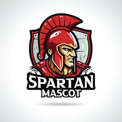 Spartan Mascot Logo Design Spartan Vector