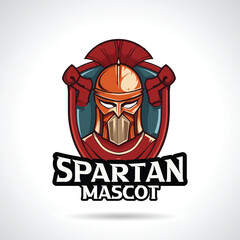 Spartan Mascot Logo Design Spartan Vector