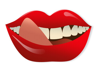 PNG illustration of lips