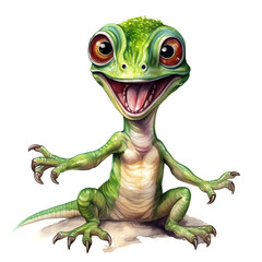 Fototapeta premium happy cute dinosaurs baby