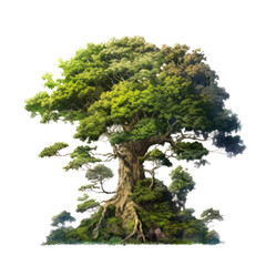 fantasy tree, wygenerowana przez AI, ilustracja drzewa bez tła - obrazy, fototapety, plakaty