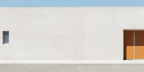Fototapeta premium Modern building minimalism. abstract exterior. Generative AI