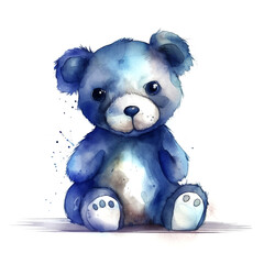 Cute  watercolor Teddy Bear