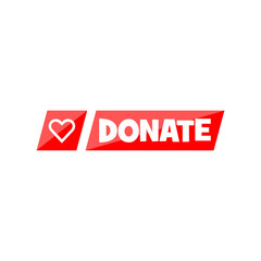 Donate icon isolated on transparent background