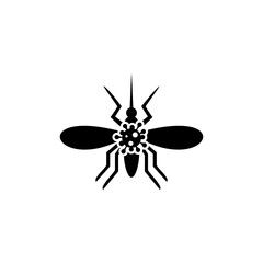 Mosquito icon isolated on transparent background