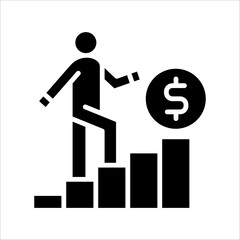 Solid vector icon for career which can be used various design projects.