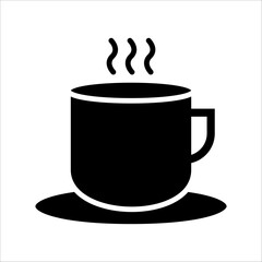 Solid vector icon for hot tea which can be used various design projects.