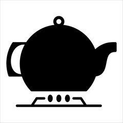 Solid vector icon for hot beverage which can be used various design projects.