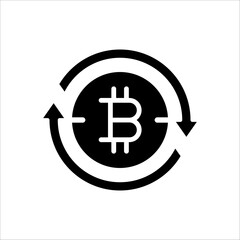 Solid vector icon for crypto earnings which can be used various design projects.