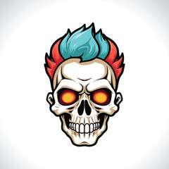 Skull Vector Illustration Skull Logo Design Skull Head
