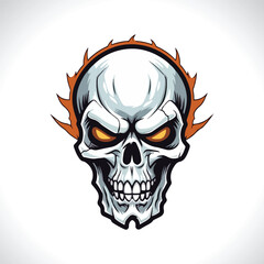 Skull Vector Illustration Skull Logo Design Skull Head