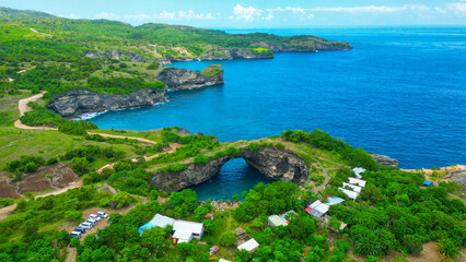 Broken Beach is one of the most famous sightseeing stops on Nusa Penida island in Bali. This is an...