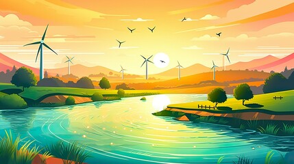 Nature and Wind Turbines