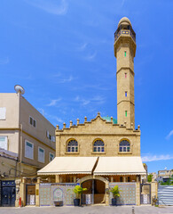 Fototapeta na wymiar Al-Nuzha Mosque, in Jerusalem Boulevard, Jaffa