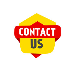 Contact us. New Banner template. Modern style label design.