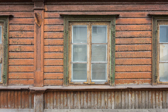 Old wooden window