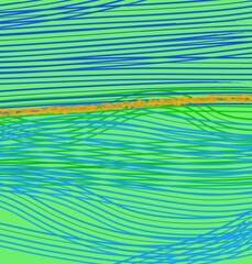 Abstract web smooth spring fresh dividers lines