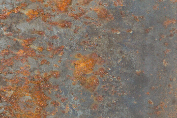 Rusty metal textured background closeup