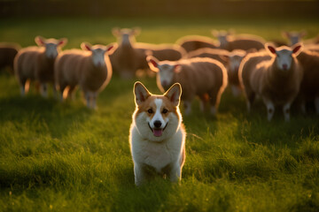 The Pembroke Welsh Corgi is a small herding dog breed that originated in Wales, United Kingdom.
