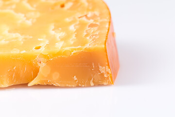 Piece of old hard cheese