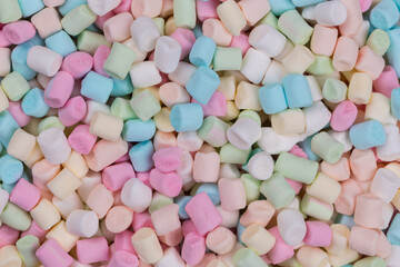 Colorful marshmallows as background