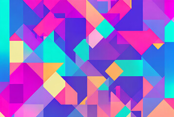Geometric background varied rectangular panels levels