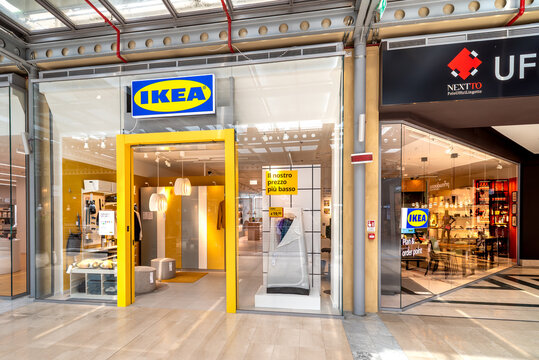 Turin, Italy - May 22, 2023: IKEA Plan and Order Point in Turin Lingotto Shopping Center, store with Ikea co-workers for furniture consultations and for home or warehouse purchase and delivery