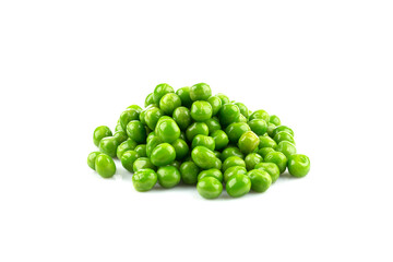 Pile of green wet pea