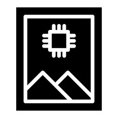 artificial intelligence glyph 