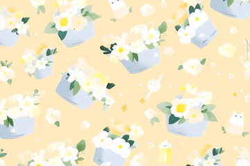 pastel cute tiny things background