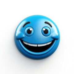Fototapeta premium A Smiley face cartoon mascot Generative AI 