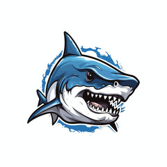 Shark Mascot Logo Design Shark Vector
