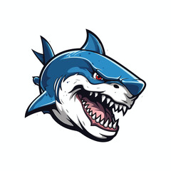 Shark Mascot Logo Design Shark Vector