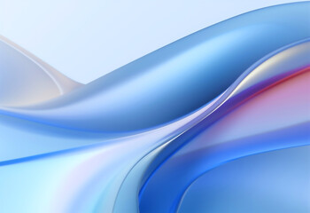 Naklejka premium 青色のwebグラフィックウェーブ背景