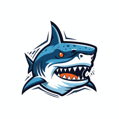 Shark Mascot Logo Design Shark Vector