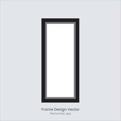 black frame design vector design