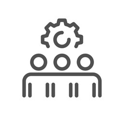 Seo and promotion related icon outline and linear vector.
