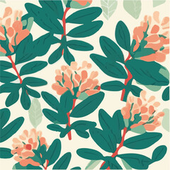cute simple rhododendron pattern, cartoon, minimal, decorate blankets, carpets, for kids, theme print design
