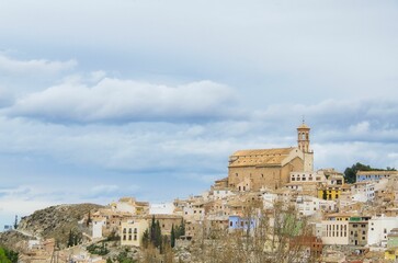 Fototapeta na wymiar View to the rural town of Cehegin, Murcia, Spain
