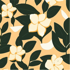 cute simple gardenia pattern, cartoon, minimal, decorate blankets, carpets, for kids, theme print design
