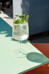 Fototapeta Spritz cocktail on summer terrace obraz