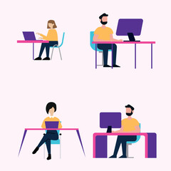 business people icons