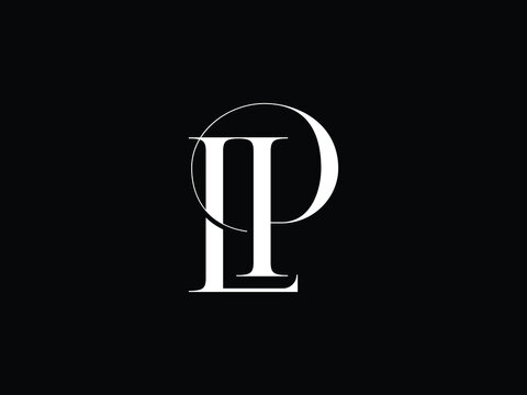Creative lp, pl , initial monogram elegant vector logo template	