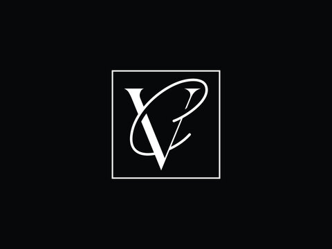  Creative cv, vc, initial monogram elegant vector logo template