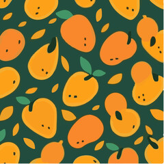 cute simple mango pattern, cartoon, minimal, decorate blankets, carpets, for kids, theme print design
